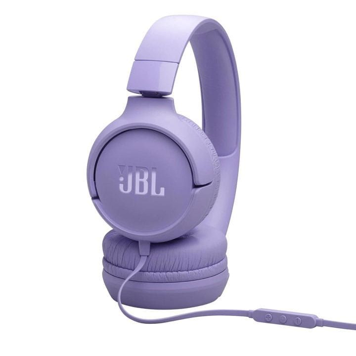 JBL Tune 520C Wired On-Ear Headphones With USB-C, Hi-Res Audio, JBL Pure Bass Sound, EQ Presets - Purple - JBLT520CPUR