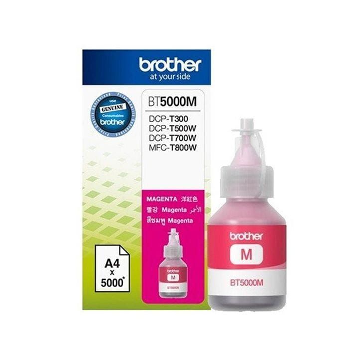 Genuine Brother Ink Cartridge For Exceptional Print Quality, Reliable Performance - Magenta - BT5000M