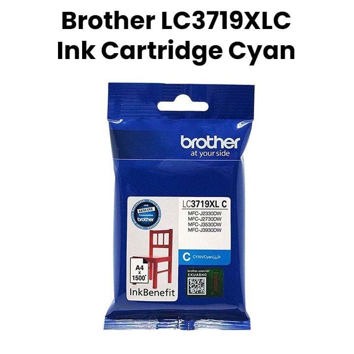 Genuine Brother Ink Cartridge For Superior Print Quality And Long-Lasting Performance - Cyan - LC3719XLC