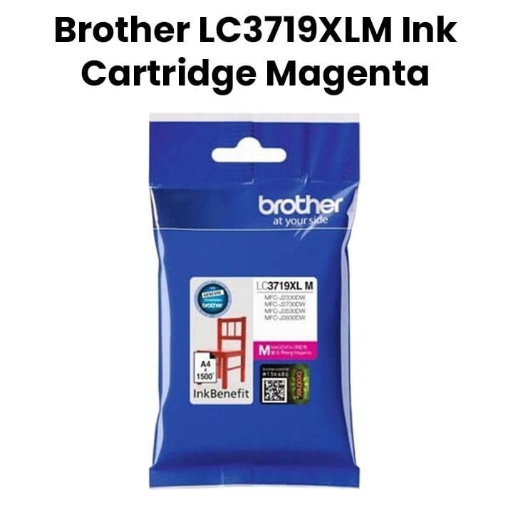 Genuine Brother Ink Cartridge For Consistent Performance And Superior Print Quality - Magenta - LC3719XLM