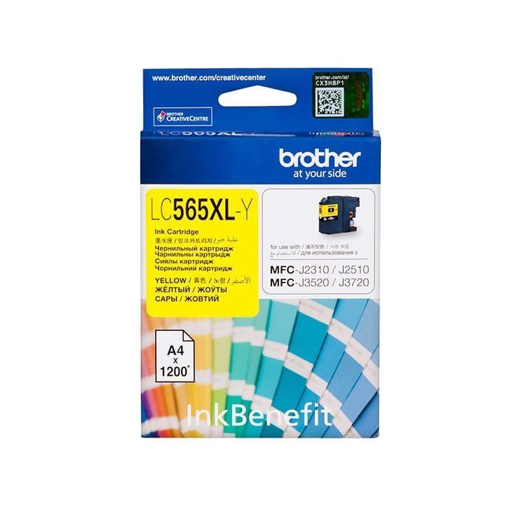 Genuine Brother Ink Cartridge - Yellow | LC565XLY