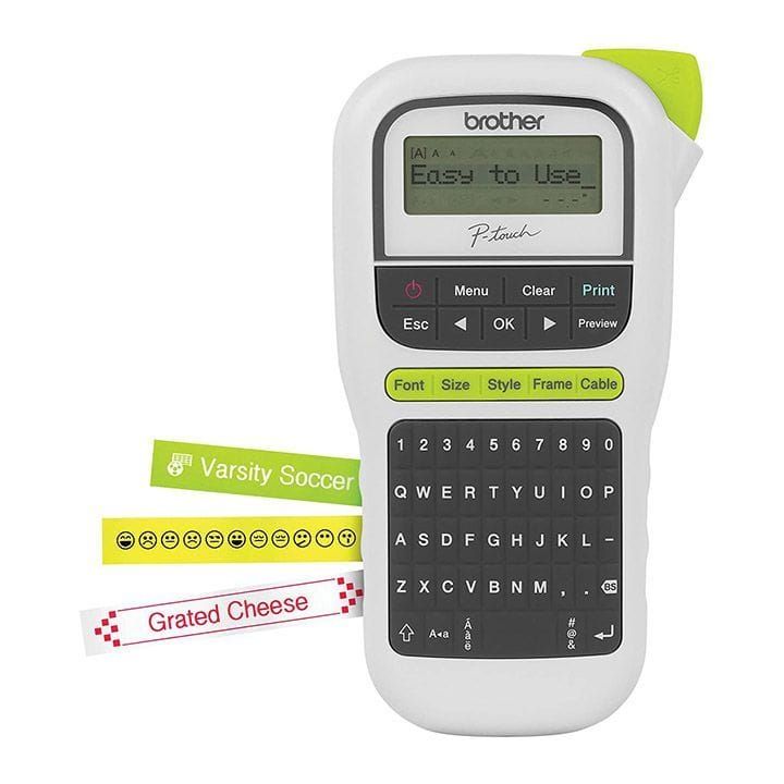 Brother PT-H110 Laminated Label Printer | Up to 12mm Width | Compact & Portable | Intuitive Easy-to-use Keyboard