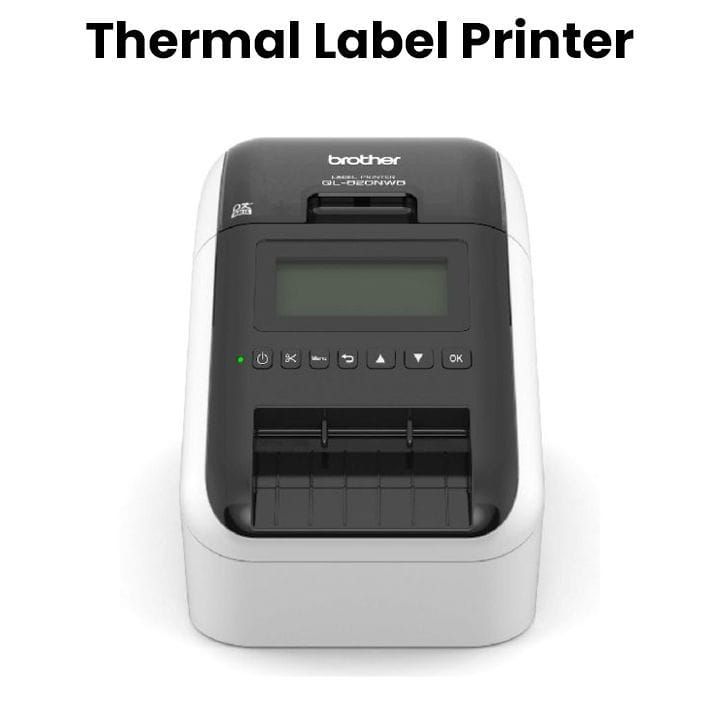 طابعة ملصقات مكتبية لاسلكية من براذر QL-820NWB