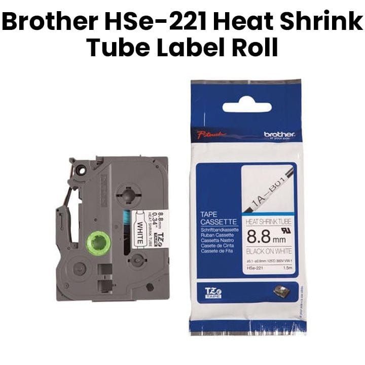 لفة ملصقات أنبوب قابل للانكماش بالحرارة أصلية من براذر HSe-221