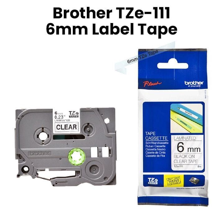 Genuine Brother TZe-111 6mm Label Tape