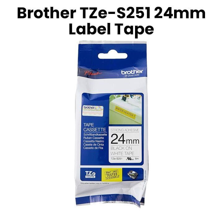شريط ملصقات بعرض 24 مم أصلي من براذر TZe-S251