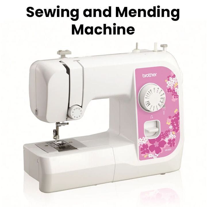 Brother Electric Sewing Machine, 14 Stitch Patterns, 4 Step Button Hole, Top Load Bobbin - White - JA001