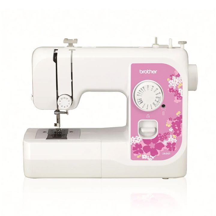 Brother Electric Sewing Machine, 14 Stitch Patterns, 4 Step Button Hole, Top Load Bobbin - White - JA001