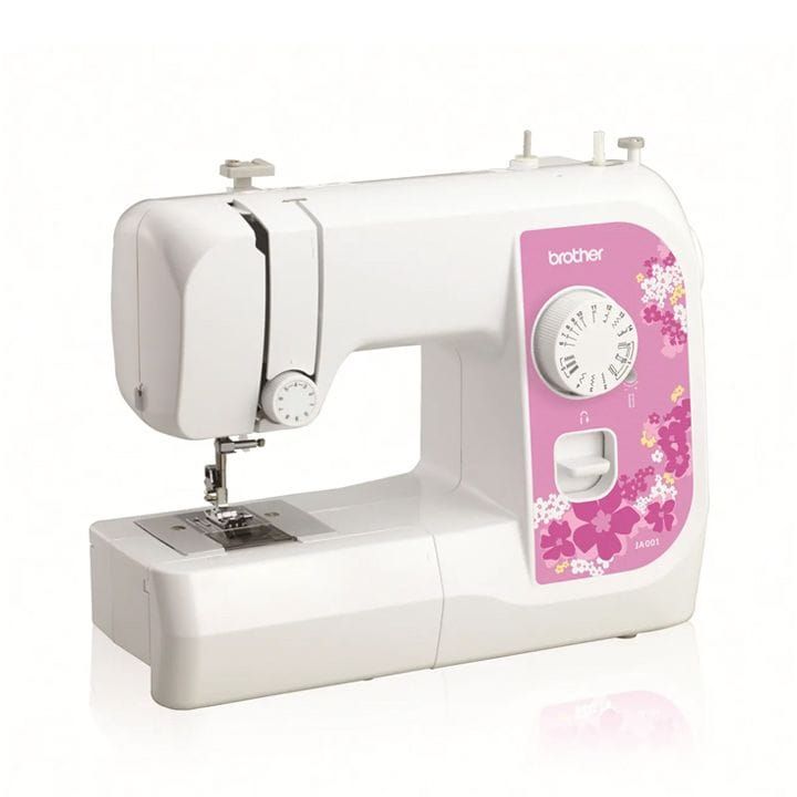 Brother Electric Sewing Machine, 14 Stitch Patterns, 4 Step Button Hole, Top Load Bobbin - White - JA001