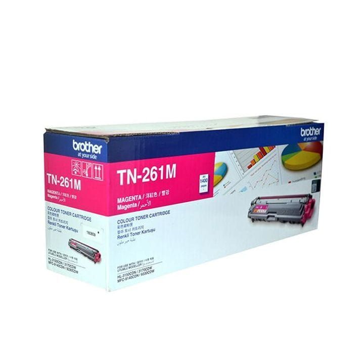 Genuine Brother Toner Cartridge, Professional-quality Prints, Reliable, High-yield - Magenta - TN-261M