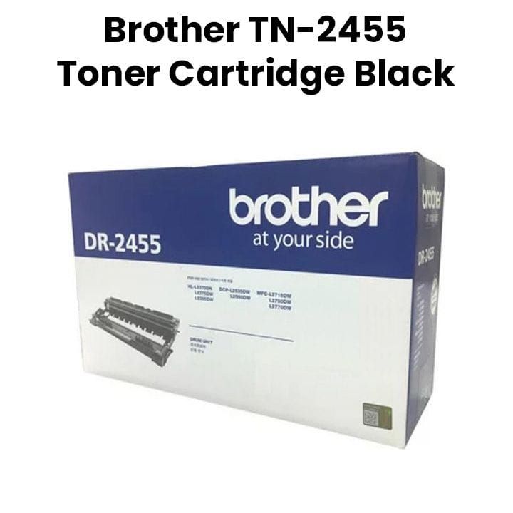 Brother Genuine Toner Cartridge, Produces Sharp, Crisp And Professional Black Printouts - Black - TN-2455