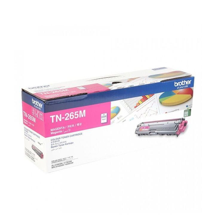 Genuine Brother Toner Cartridge, Professional-quality Prints, Reliable, High-yield - Magenta - TN-265M