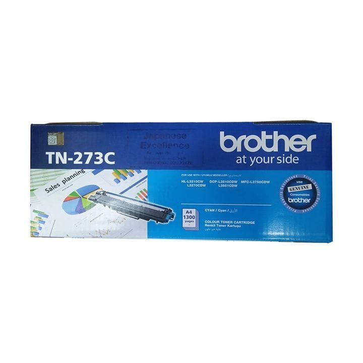 Brother Genuine Toner Cartridge, Produces Bright, Vivid And Accurate Color Prints - Cyan - TN-273C