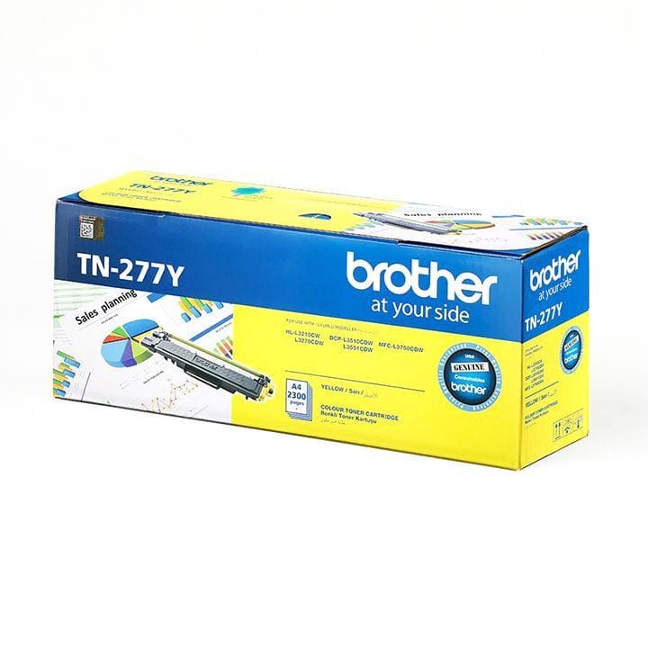 Genuine Brother Toner Cartridge For Vibrant, Professional-quality Prints, Reliable, High-yield - Yellow - TN-277Y