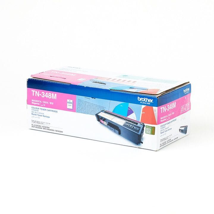 Genuine Brother Toner For MFC-9970/4570, Superior Print Quality, Easy Installation, Sharp Magenta Text - Magenta - TN-348M