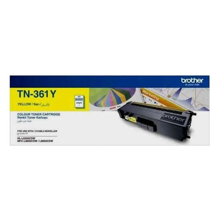 Genuine Brother Toner Cartridge For High-Quality Printing And Reliable Performance - Yellow - TN-361Y