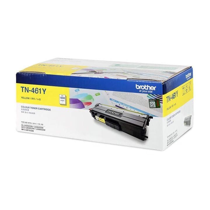 Genuine Brother Toner Cartridge, Yields Up To 3000 Pages, High Quality Laser Prints, Wider Color Range - Yellow -TN-461Y