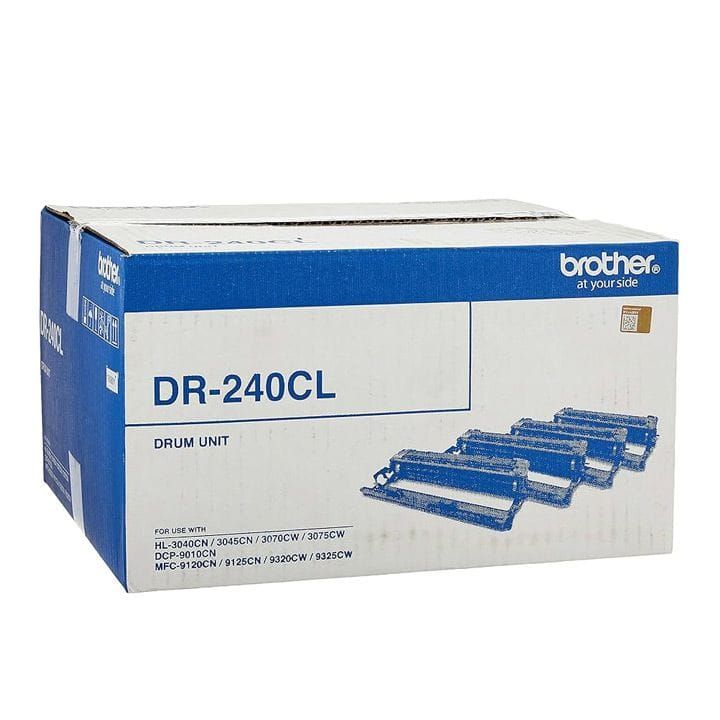 Genuine Brother Drum Unit For LED Series MFC Printers, Ensures Sharp Text, Consistent Printing - Black - DR 240CL