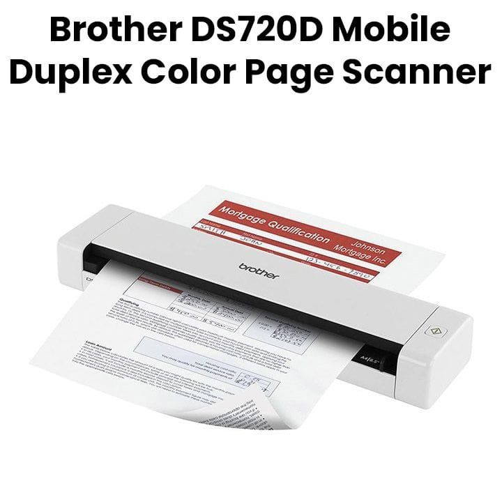 ماسح مستندات محمول بالألوان مزدوج من براذر | DS720D