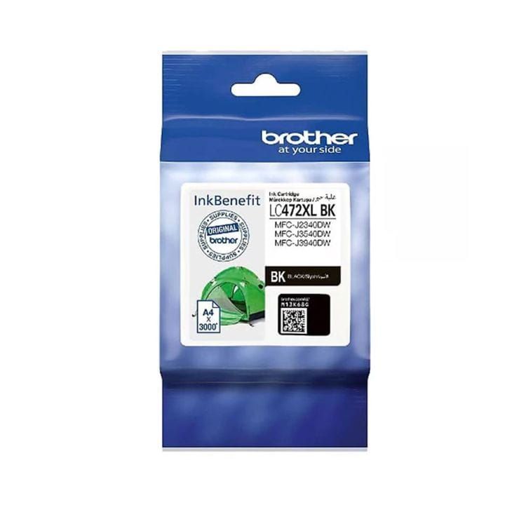 Genuine Brother Super High Yield Cartridge For Long-Lasting Printing And Reliable Performance - Black - LC472XLBK