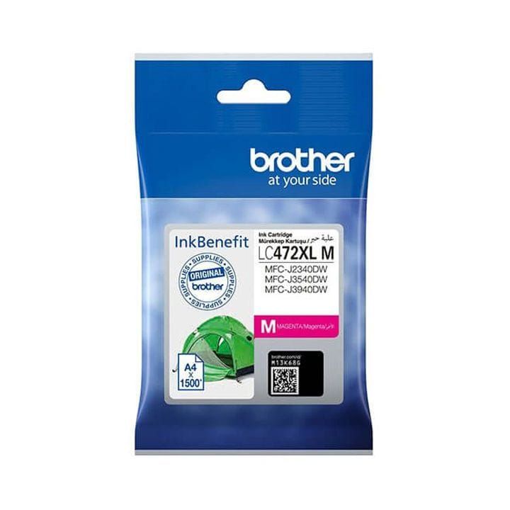 Genuine Brother Super High Yield Cartridge For High-Quality Printing, Easy Installation - Magenta - LC472XLM