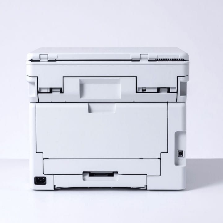 Brother All-in-One Color Laser Printer, Compact Design, Cost-Effective Printing, User-Friendly Touchscreen, ADF Support - White - DCP-L3520CDW