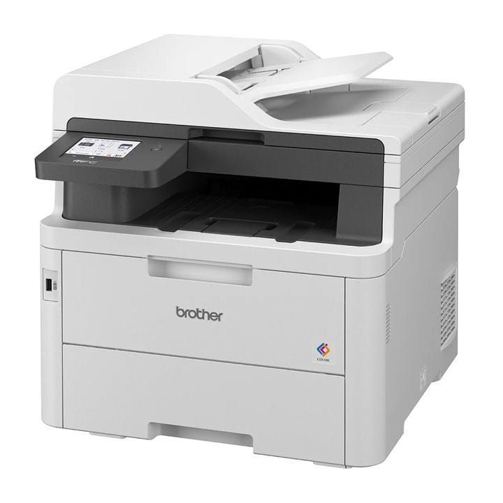 Brother Color LED Laser Multifunction Printer, LED Printing Technology, Automatic Duplex Printing, ADF Support - White - MFC-L3760CDW