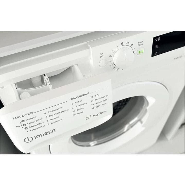 إنديست MTWE 71252 W GCC غسالة تعبئة أمامية 7 كجم - صنع في بولندا
