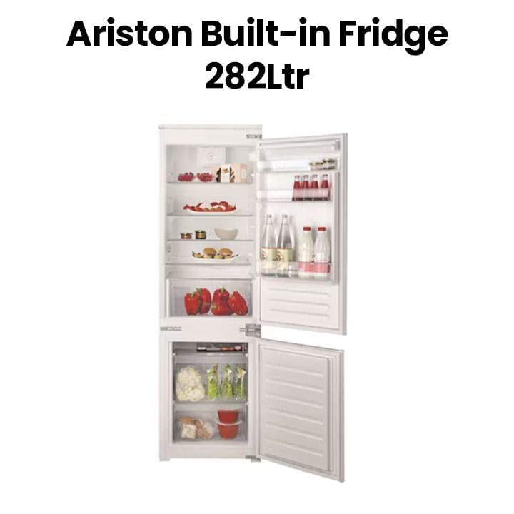 Ariston BCB 7030 F EX 282 Ltrs Built-In Combination Refrigerator + Bottom Freezer