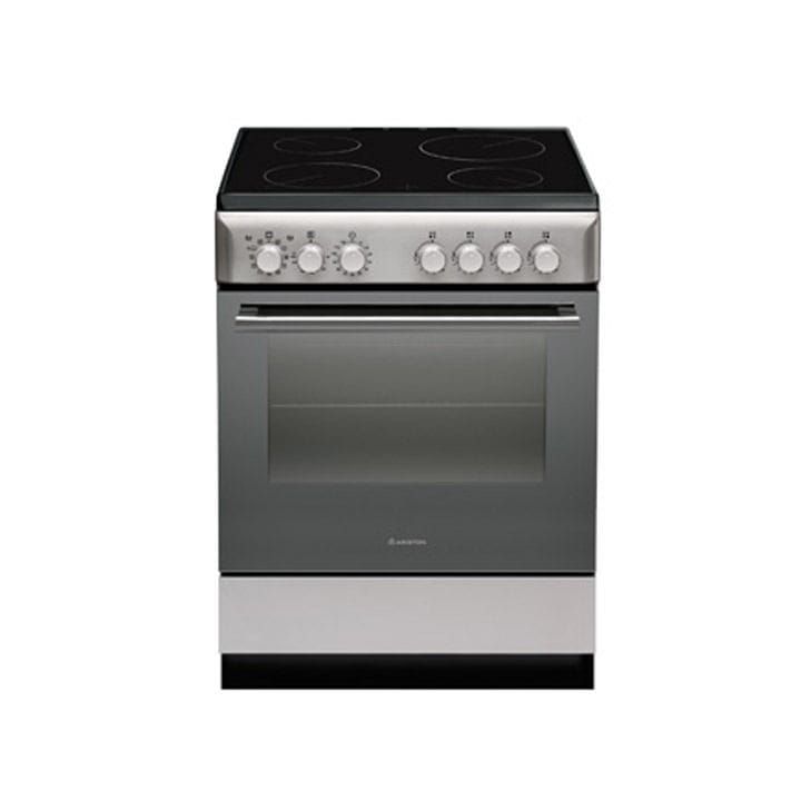 Ariston 60x60 Ceramic Free Standing Cooker with 4 Radiant Rings | A6VMH60