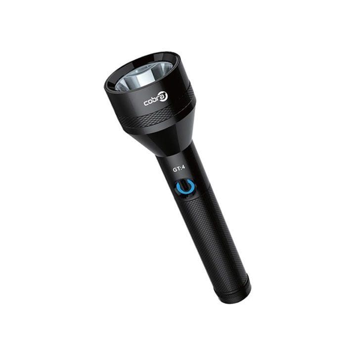 Mr. Light Cobra Flashlight, Intelligent Charging System, 4 Hours Charging Time, 2000mAh Li-ion Battery, 1800 Meters Coverage - Black - GT4