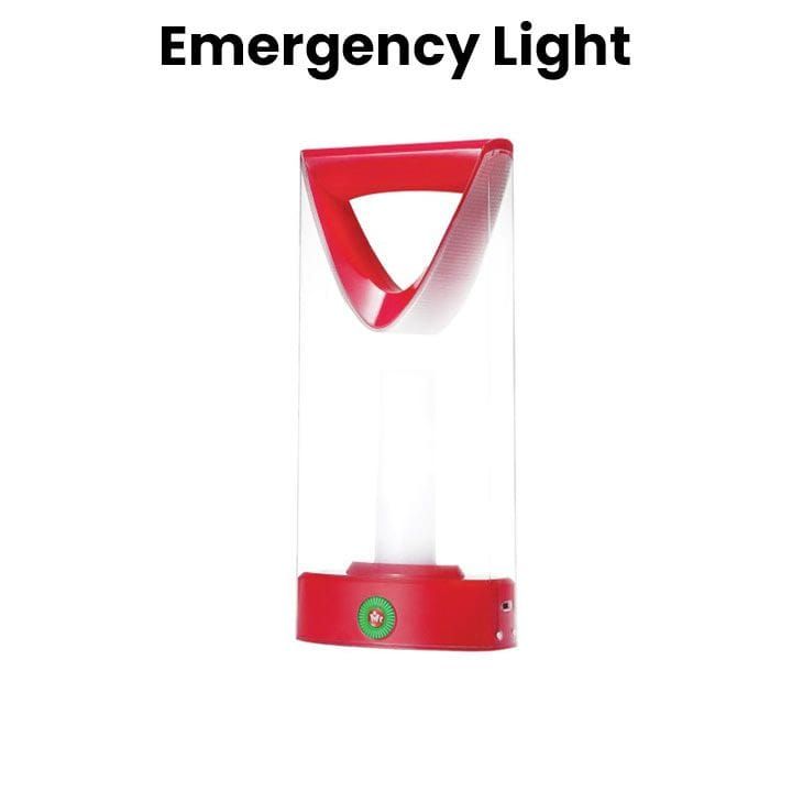 Mr. Light Rechargeable Emergency Light, 360-Degree Illumination, Portable And Convenient, Long-Lasting Performance - Red - MRGD 30