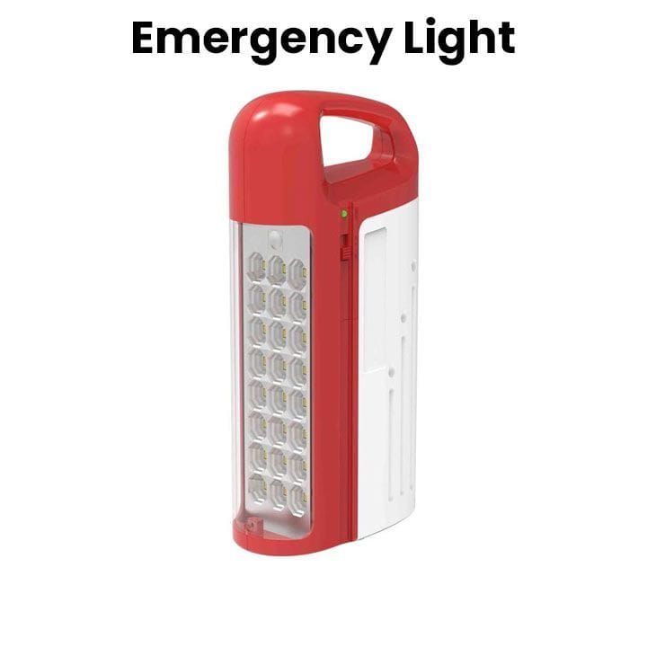 Mr. Light Rechargeable Emergency LED Light, Lighting Source, Long-Lasting Performance, Anodized Corrosion Resistance And Durability - Red - MR 588