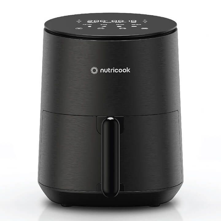 Nutricook Air Fryer Mini V2 3.3L Digital Air Fryer – Compact Space-Saving Design, Rapid Hot Air Technology, Healthy Oil-Free Cooking - Black | NC-AFM033K