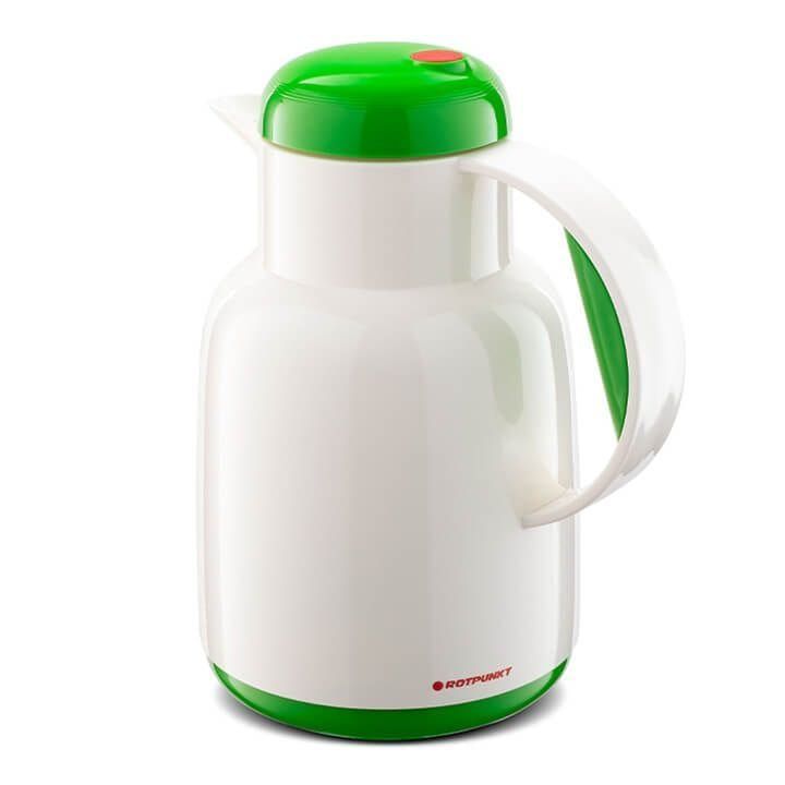 Rotpunkt 1 Ltr Vacuum Jug - White/Flip Green | R970