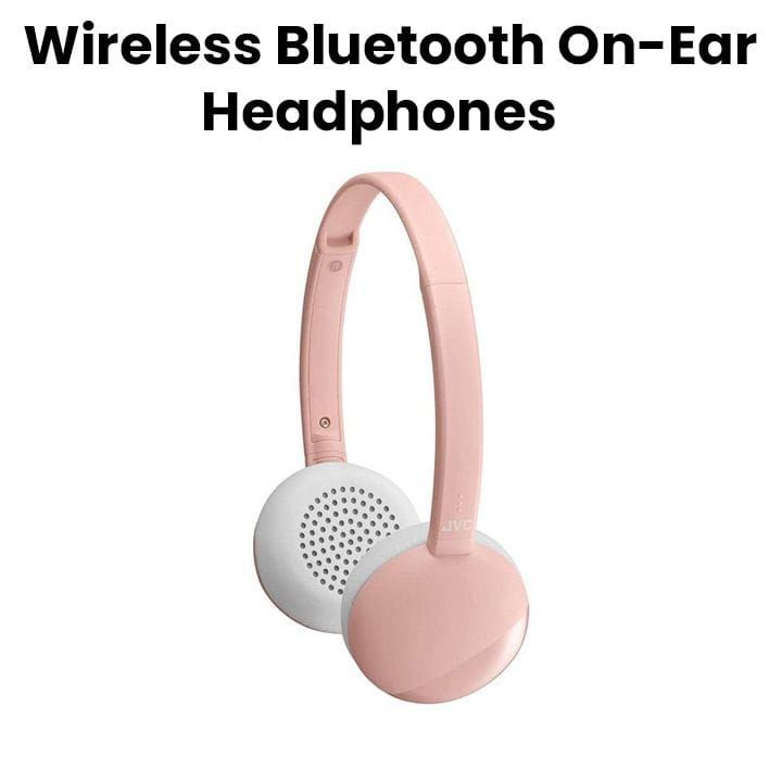 JVC Wireless Bluetooth On-Ear Headphones - Pink | HA-S22W-P-U