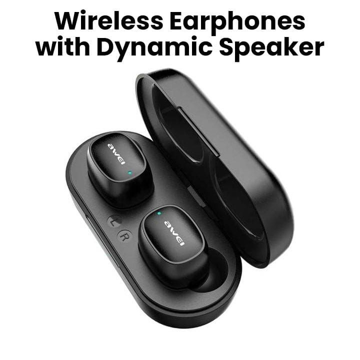 Awei Bluetooth 5.0 Wireless Waterproof Earphones with Dynamic Speaker | T13