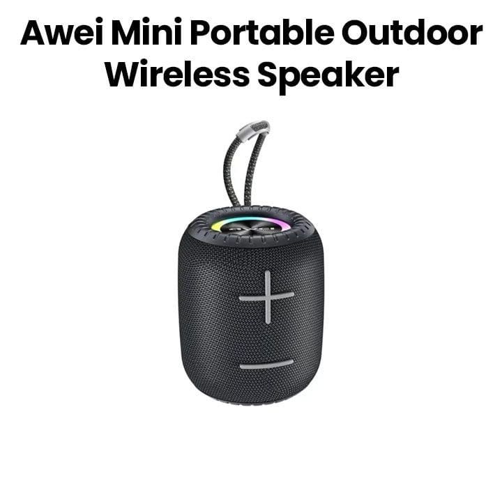 Awei Mini Portable Outdoor Wireless Speaker – Black | Y526