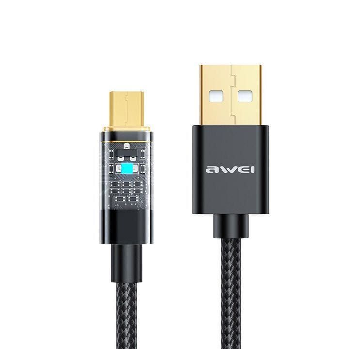 اوي كابل مايكرو USB سريع ذكي اسود CL-139M