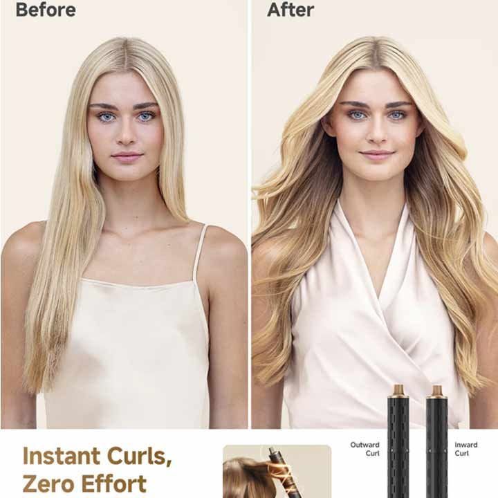 Dreame Air Style Pro Hair Styler, Advanced Airflow Technology, Multiple Attachments, Fast Drying And Styling, Salon-Quality Results - Gold - AMF18A