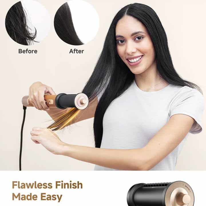 Dreame Air Style Pro Hair Styler, Advanced Airflow Technology, Multiple Attachments, Fast Drying And Styling, Salon-Quality Results - Gold - AMF18A