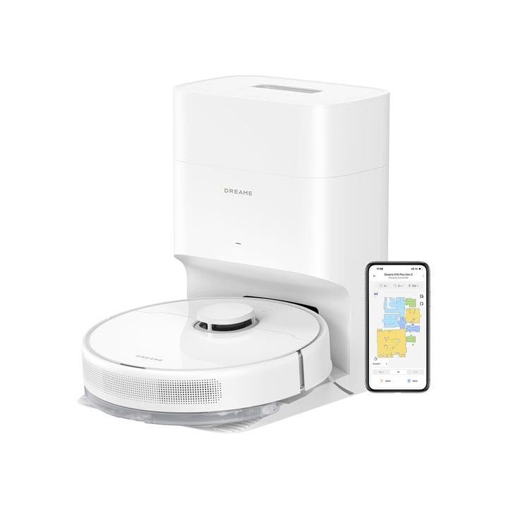 Dreame D10 Plus Gen 2 Robot Vacuum Cleaner, Powerful Carpet Care, Easy Cleaning Adaptation, Intelligent Mapping And Obstacle Avoidance - White - RLD32GD (Display Unit)