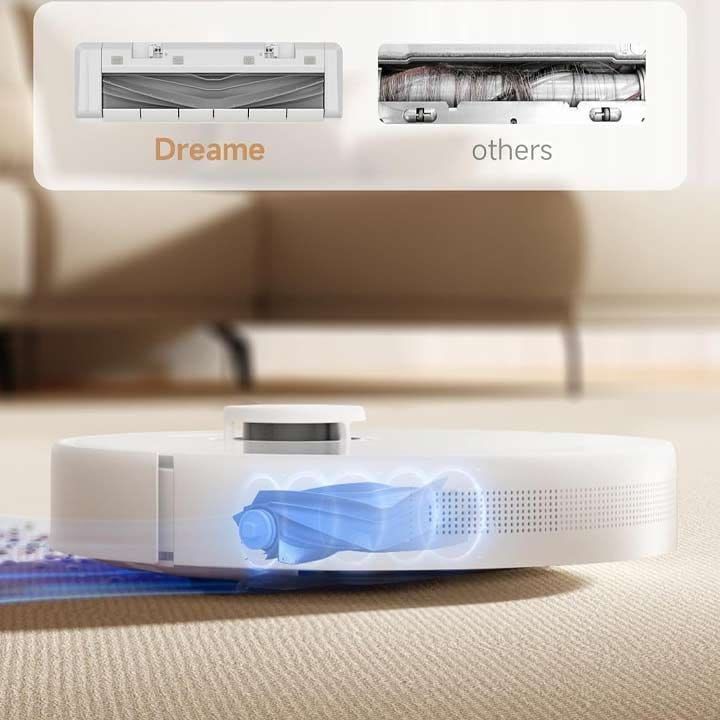 Dreame D10 Plus Gen 2 Robot Vacuum Cleaner, Powerful Carpet Care, Easy Cleaning Adaptation, Intelligent Mapping And Obstacle Avoidance - White - RLD32GD (Display Unit)