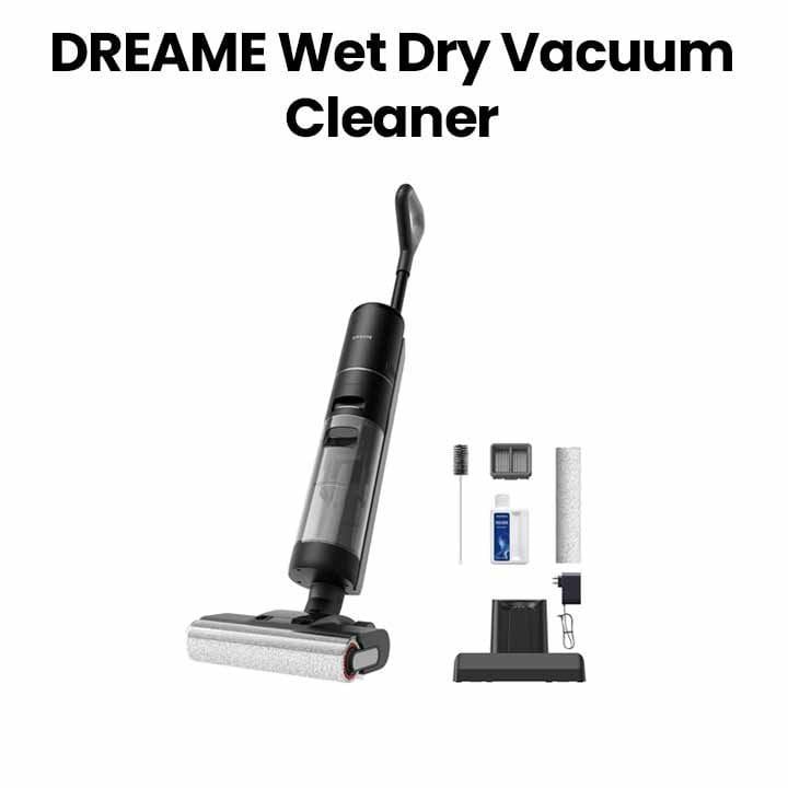 Dreame G10 Pro Wet And Dry Vacuum Cleaner, Advanced Suction Power, Self-Cleaning Roller Brush, Large Water Tank, Long-Lasting Battery - Black - G10PRO