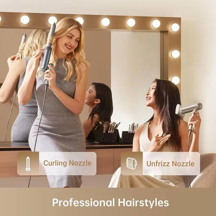 Dreame Pocket Hair Dryer, Compact And Convenient, Fast Drying With High Speed Motor, Low Noise Drying, Negative Ions - Grey - AHD51