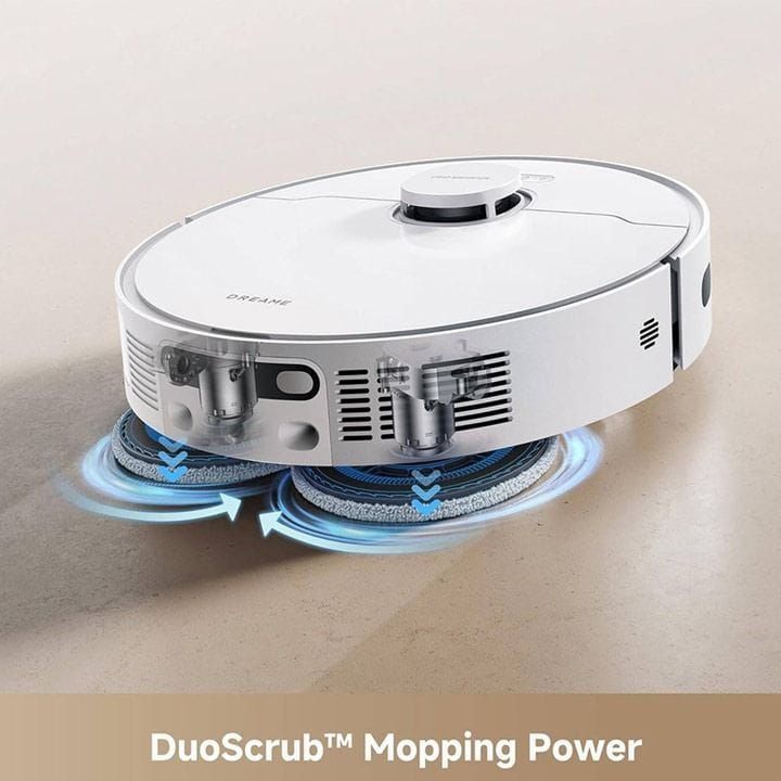 Dreame D20 Ultra Robot Vacuum Cleaner And Mop, Auto-Empty 100 Days, Self-Cleaning, Drying Dock, Mop Raising, Smart Mapping - White - RLD31SE