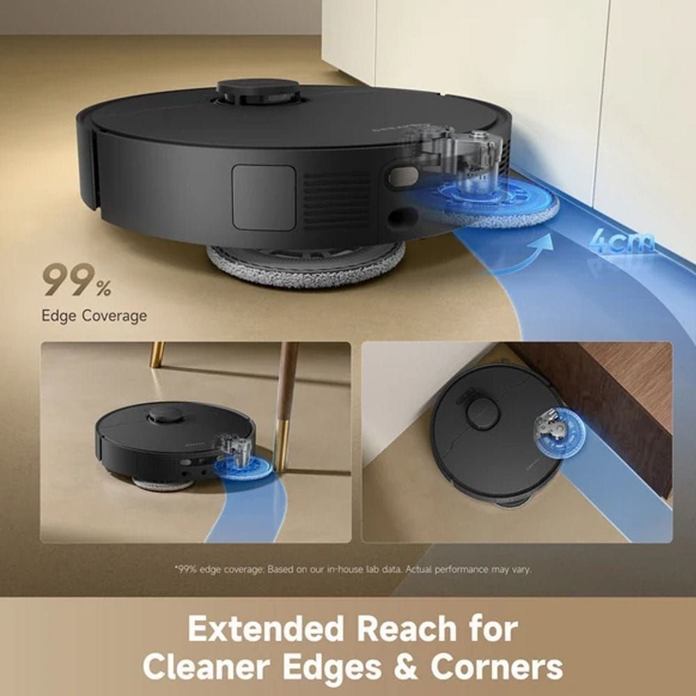 Dreame D30 Ultra Robotic Vacuum Cleaner, 25000Pa Vormax Suction, MopExtend RoboSwing, Self-Cleaning PowerDock & AI Navigation | Black - RTD31TE