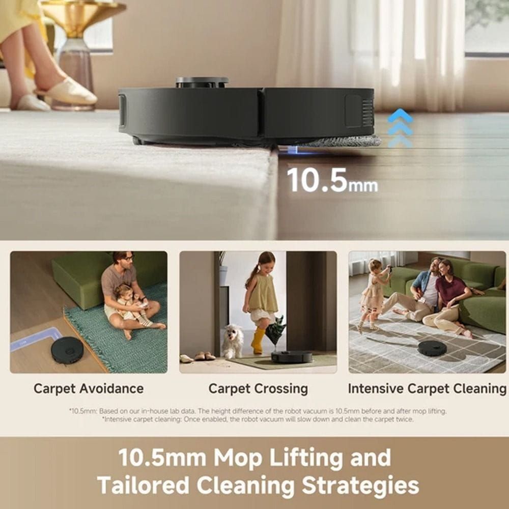 Dreame L50 Ultra Robotic Vacuum Cleaner, 25000Pa Suction, DuoScrub Mopping, Auto-Empty Dock & Smart 3D Navigation | Black - RLL53SE
