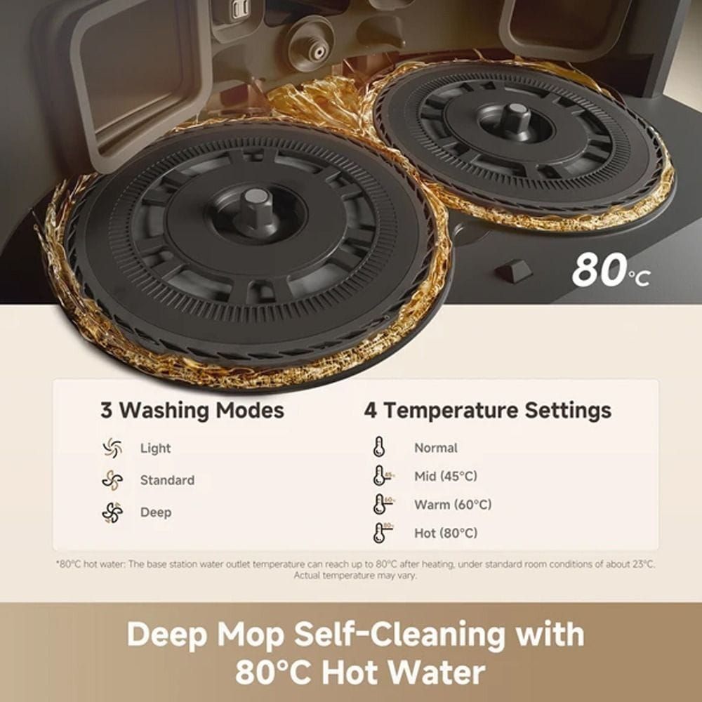 Dreame L50 Ultra Robotic Vacuum Cleaner, 25000Pa Suction, DuoScrub Mopping, Auto-Empty Dock & Smart 3D Navigation | Black - RLL53SE