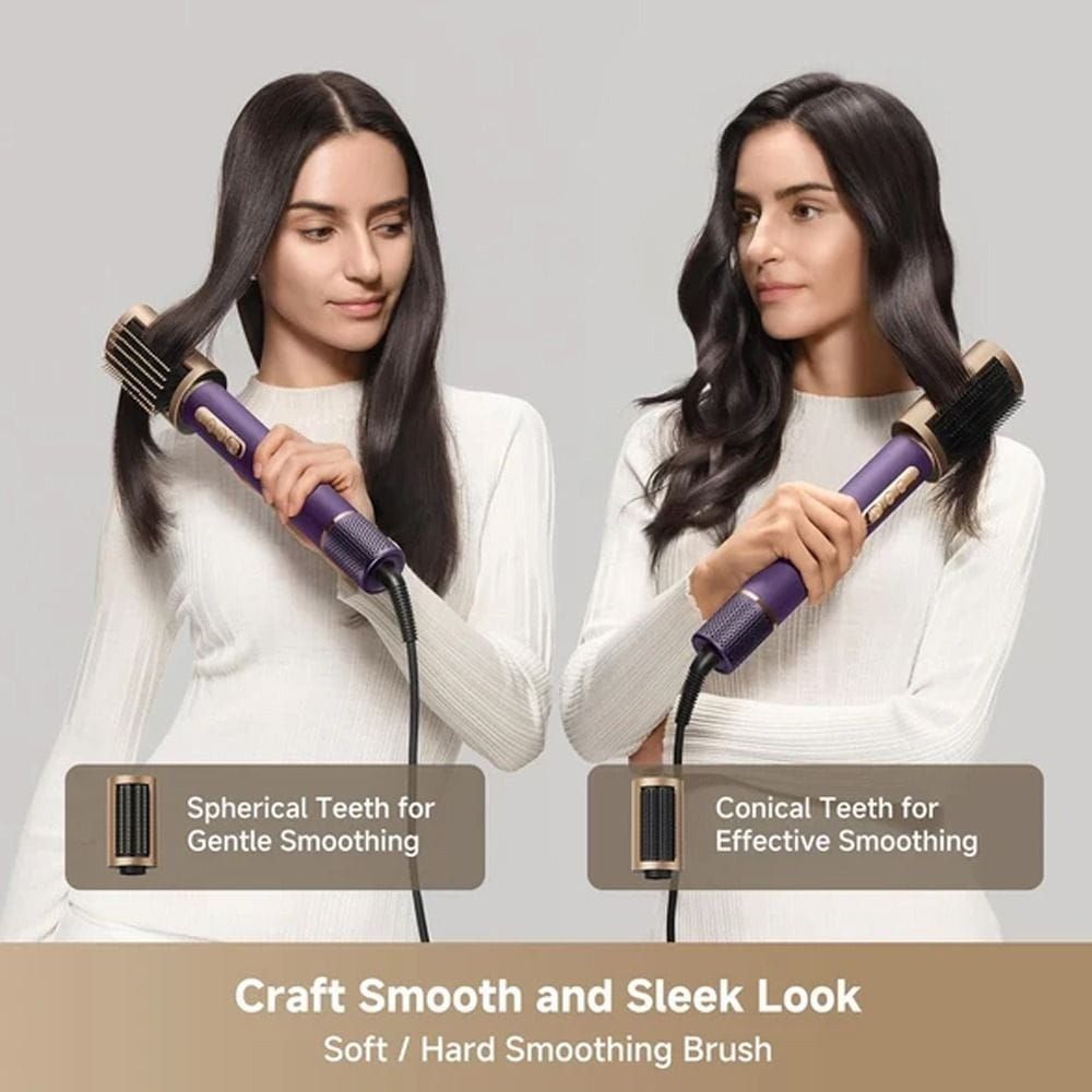 Dreame Air Style Pro Hair Styler, Advanced Airflow Technology, Multiple Attachments, Fast Drying And Styling, Salon-Quality Results - Purple - AMF18A